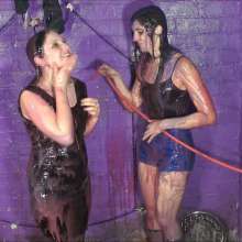 DungeonMasterOne: Office Felicity vs Festival Maude in clothes filling fun!
