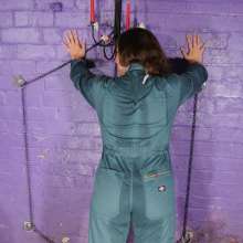 DungeonMasterOne: Maria demonstrates just how sexy a tight-fitting messy jumpsuit can be!