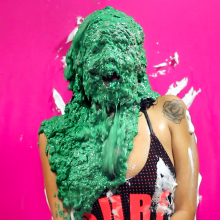 PieZone: Angie Returns In Her Swimsuit For More Pies and Slime!