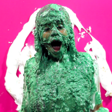 PieZone: Angie Returns In Her Swimsuit For More Pies and Slime!
