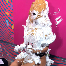 PieZone: Angie Returns In Her Swimsuit For More Pies and Slime!