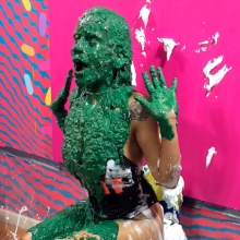 PieZone: Angie Returns In Her Swimsuit For More Pies and Slime!