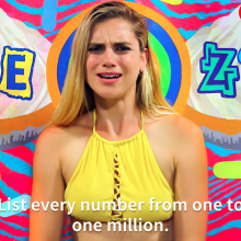 PieZone: Snobby Blonde Model Gets Pied and Slimed on New Gameshow Episode!