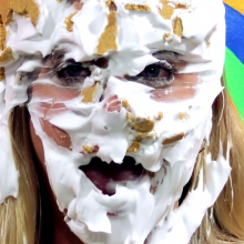 PieZone: Snobby Blonde Model Gets Pied and Slimed on New Gameshow Episode!