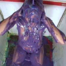 bosunbob: Kara topless in the tank and she actually wants to be gunged!