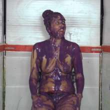 bosunbob: Kara topless in the tank and she actually wants to be gunged!