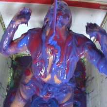 bosunbob: Kara topless in the tank and she actually wants to be gunged!
