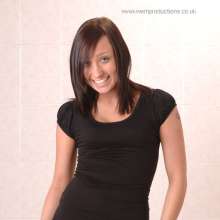 WSMProductions: Roxy dressed in black enjoys her clothed shower--wsm