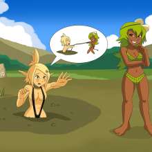 RadicalOne95: Wakfu: Evangelyne and Amalia in Quicksand