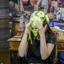 walking the plank: Girl getting pied and slimed--''devastating punishment''  Program 07