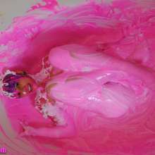messyhot: Orian UV Pink Slime Her First Gunge