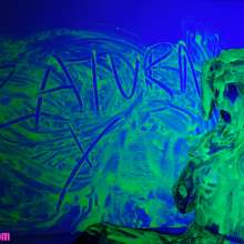messyhot: Zaturn Slimed with Green UV Slime