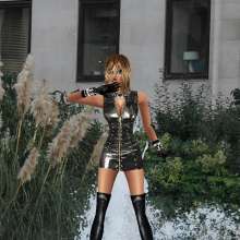 soakinJo: Soakin Jo in a Fountain in Leather