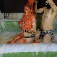 MessyCleo: A sensual and very satisfying couple video covered in porridge and gunge.