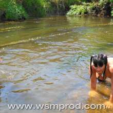 WSMProductions: Two milfs as wet schoolgirls in river play--wsm