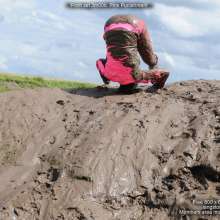 DungeonMasterOne: Mud!  Maude and Rosemary!  Pink sportswear, green dress, PVC rain mac!