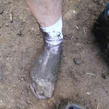 jamcustard22: Porridge in trainers then walk in mud.