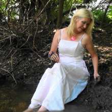 WSMProductions: Muddy Fun--Mrs. CC in Mud Slut 4  the White Gown