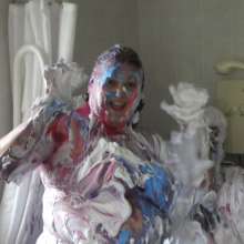 messyjojo: Mikeys first proper sploshing experience