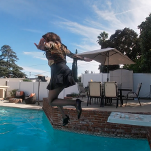WetZone: New Video Release!  See Melissa Swimming in Style (Wet Pantyhose + Heels!)