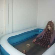 Wetlook Doll: Wet Casual Red Dress