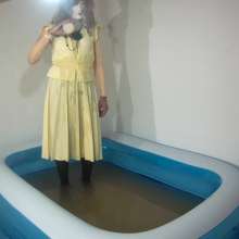 Wetlook Doll: Wet Yellow Dress