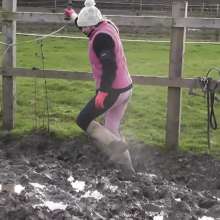 bootedbabes: Working on My ATV in Deep Mud