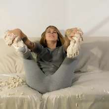 Kaydens: 2 Videos Kaydens' Messy White Ankle Socks