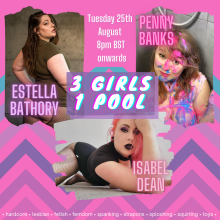 PennyBanks: My first messy lesbian threesome--live next week!