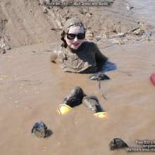 DungeonMasterOne: Honeysuckle gets muddy in her party dress and go-go boots!