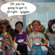 Twilight Man: The Diminutive Divas:  "Pie Face" Game