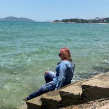 Wet_look_elena: Denim Outfit in the Sea and Shower