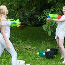 eileenvogel: W300 Eileen and Maya in wet white clothes