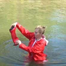 RevSlymsford: Juliana's Fetish Dream 2: Red Rubber Boots: Mud + Water