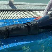 Wet_look_elena: Latex Pants and Big Boots in the Pool
