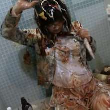 usamilk japanese cosplay: Messy Play of Japanese Cute Cosplay Girl: Kiki 03