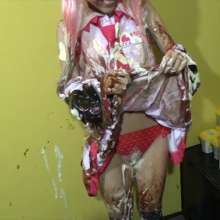 usamilk japanese cosplay: Messy Play of Japanese Cute Cosplay Girl: Guri 03