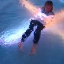 Wet_look_elena: Night Time in the Pool