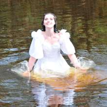 DungeonMasterOne: Ophelia ii: Maude, in the river, in a wedding dress!