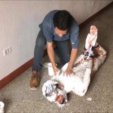 RevSlymsford: Patrick Hogtied, Trashed Then Allowed To Masturbate