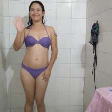 Nataly Loveu: Purple Bikini Destroyed