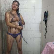 Nataly Loveu: Purple Bikini Destroyed