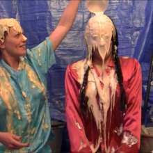 123gunge: Holly and Chloe: Satin, slime, sludge