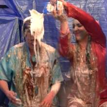 123gunge: Holly and Chloe: Satin, slime, sludge