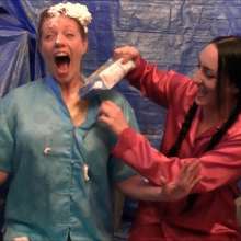 123gunge: Holly and Chloe: Satin, slime, sludge