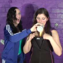DungeonMasterOne: Adidas vs Nike: Maude and Honeysuckle in Tracksuit Filling Leak Test!