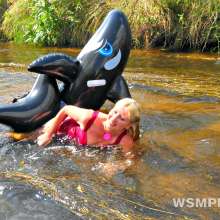 WSMProductions: Mrs. cc goes Fishing in the river