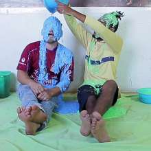 lovingmessy4you: 2 Guys Gunged in Barefeet