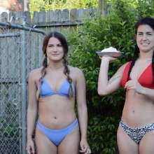 FunFilled Photography: Caprice Gets Pied and Slimed by Her Friend, Vanessa!