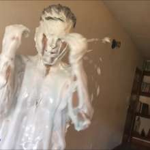 RevSlymsford: Chris's Slime Bath And Foam Cleanse In Jeans and Undershirt